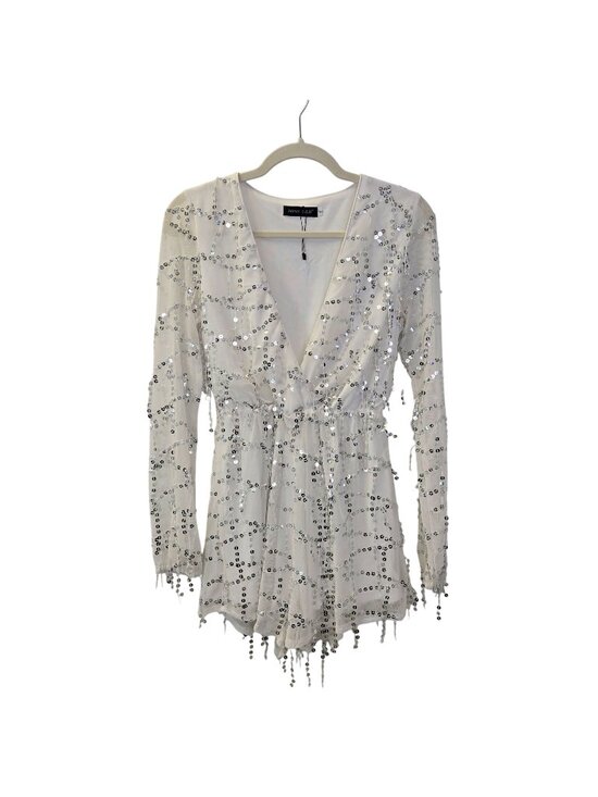 Miss Ord Pants - NWOT Miss Ord Sequin Embellished Romper Size Small